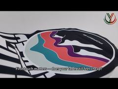 कपड़ों के लिए प्रिंटिंग कस्टम सिलिकॉन लोगो बुने हुए फ़ैब्रिक लेबल