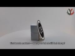 गर्म पिघल गोंद के साथ कस्टम कपड़े पैच पर गोल नरम लोहा तातमी पैच