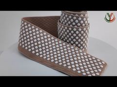 आपके लिए कपड़ों के लिए 3D उभरे हुए SGS सिलिकॉन डॉट्स एंटी स्लिप इलास्टिक बैंड का परिचय