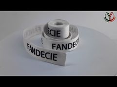 आपके लिए मैट ब्लैक लोगो के साथ मुद्रित परिधान अनुकूलित इलास्टिक बैंड पेश करें