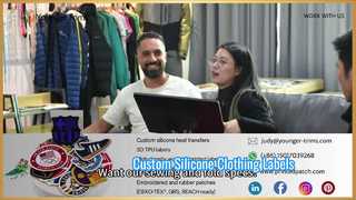 कपड़ों के लिए कस्टम सिलिकॉन लोगो लेबल