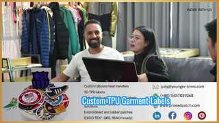 गारमेंट्स के लिए कस्टम टीपीयू लेबल