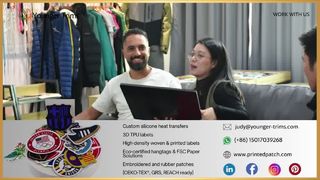 वर्कवियर के लिए सिलिकॉन लोगो लेबल