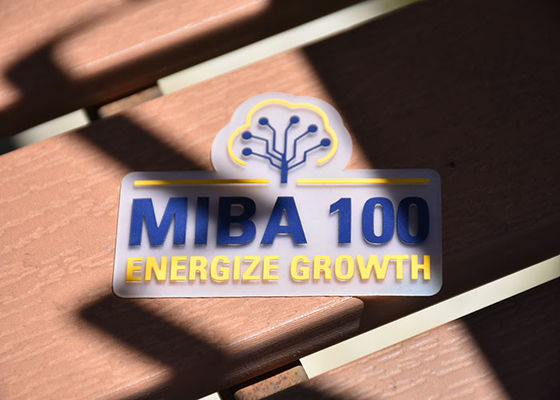 पारदर्शी 0.8 मिमी मोटी टीपीयू मुद्रित लेबल सिलिकॉन लोगो कस्टम