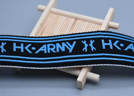 मुद्रित सिलिकॉन लोगो के साथ 40 मिमी कपास गैर पर्ची लोचदार बैंड