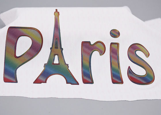 रंगीन लेटरिंग फिल्म हीट ट्रांसफर कपड़ों के लेबल अनुकूलित