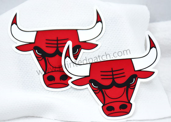 यथार्थवादी टीपीयू हीट ट्रांसफर लेबल पशु 2 डी 3 डी बुल हेड पैटर्न